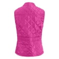 thumbnail image 4 of larppty Women's Vest, Stand Collar Lightweight Zip Up Front Quilted Padded Vest for Women (Hot Pink, S), 4 of 6