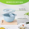 thumbnail image 4 of 4-1 Colander with Mixing Bowl Set, Rotatable Strainer Food Strainers and Colanders 2 Layer Stainless Steel Ergonomic Handle Versatile Vegetable Washing Bowl, 4 of 7