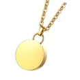 thumbnail image 3 of Cremation Urn Necklace Round Keepsake Keychain Urn Ash Holder Jewelry Locket for Gold, 3 of 8
