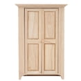 thumbnail image 1 of Armario de madera en miniatura para casa de muñecas, escala 1:12, modelo de muebles simulados, accesorio de juguete, 1 of 14
