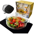 thumbnail image 1 of Plat à Casserole Rond en Verre avec Couvercle, Compatible Four, Bols à Couvercles, Plat à Couvercle avec Couvercle, Plat à Pâtisserie en Verre avec Couvercle, Plat à Couvercle pour Four, Plat à Pâtisserie Rond avec Couvercle, 1 of 7