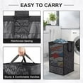 thumbnail image 5 of NPET Large Collapsible Laundry Basket with Reinforced Handles, PEVA Waterproof Storage Hamper for Clothes, Toys, Pillows, Blankets - Foldable Laundry Hamper for Bedroom, Bathroom, Laundry Room, Dorm, 5 of 8