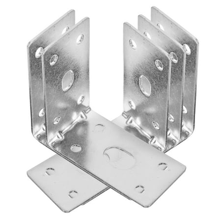 MERRYHAPY Iron L Brackets 5- Angle Shelf Supports for Home and Office Use
