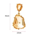 thumbnail image 6 of Ziurtnc 1 Pair Women Drop Earrings Irregular Shape Bohemian Style Polyhedral Prom Cocktail Party Dangle Earrings Ear Jewelry Hanging Earrings, 6 of 8