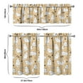thumbnail image 6 of Kitchen Curtains 36 Inch Short - 3 Panel Set with Cute Cat Paw Pattern, Rod Pocket Window Curtain, 100% Polyester for Pet Lovers Farmhouse, Cafe, Kitchen, Bedroom, Easy Wash, 6 of 6