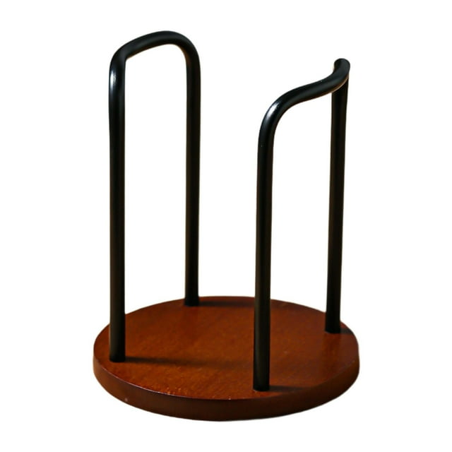 Portavasos de papel, soporte para vasos de papel, organizador de almacenamiento de tazas, dispensador de tazas de café para oficina, tienda de té con Negro individual