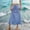 *Blue, variant on ClodeEU Women's Plaid High Waist Midi Skirt,Ruffle Hem Flowy A-Line Skirt Blue,Women's Plus L