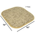 thumbnail image 5 of Broadway Memory Foam No Slip Back 16 x 16 Chair Pad Cushion 6 Pack - Camel-Brown, 5 of 6