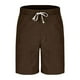 thumbnail image 2 of pstuiky Pantalones cortos para hombre, Pantalones cortos de trabajo para hombre con cintura elástica, cordones y múltiples bolsillos para hacer ejercicio y fitness Pantalones cortos de golf, 2 of 5