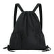 thumbnail image 2 of Mochila Deportiva con Cordón Ajustable, Gran Capacidad, para Ocio, Fitness y Actividades Al Aire Libre | Negra, Poliéster, 45 X 39 Cm - Wkl250616005Bk, 2 of 6