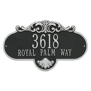 Whitehall 2018BS Rochelle - Grande Wall - Two Line in Black/Silver 17.5X10.25