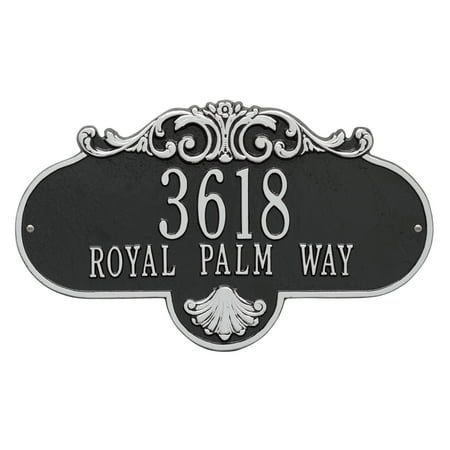 Whitehall 2018BS Rochelle - Grande Wall - Two Line in Black/Silver 17.5X10.25