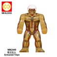 thumbnail image 1 of Minifiguras Lego Bloques De Construcción Attack on Titan Eren Mikasa Armin Levi Figuras Juguetes, 1 of 4