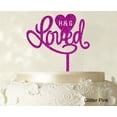 thumbnail image 1 of Loved Wedding Cake Topper Personalized Initial Name Cake Topper Cake Decoration Option Available 6-7 Inches Wide, 1 of 1