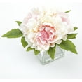 Better Homes & Gardens Artificial 7 inch Pink Peony Flowers in Square