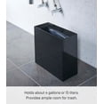 thumbnail image 4 of Yamazaki Home Trash Can - Two Styles, Black, ABS Plastic, Wide, 4 gallons, 15 liters, Handles, Lid, No Assembly, 4 of 8