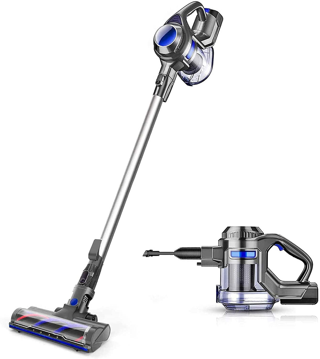 MooSoo Cordless Vacuum Cleaner 22Kpa Handheld 4 Deep Cleaning Carpet Pet Hair US 