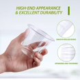 thumbnail image 5 of 200 Pack 9 oz Clear Plastic Cups, 9 Ounce Disposable Plastic Drinking Cups, Crystal Clear PET Plastic Cups for Parties, Wedding, Christmas Day, 5 of 5