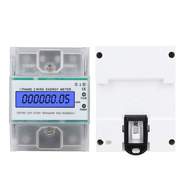 Lcd Screen Din Rail Energy Meter, Single Phase Energy Meter, High