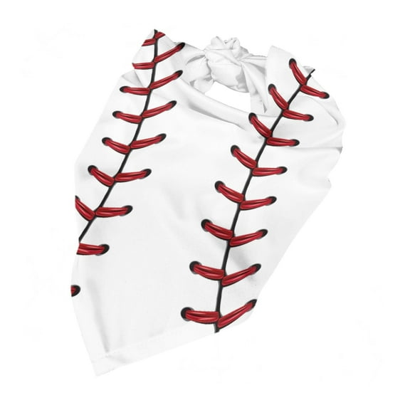 White Baseball Dog Bandana Pet Scarf Dog Party Supplies For Dogs Pet Accessories For Dog Lovers