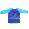 Children Kids Waterproof Long-sleeved Art Smock Painting Apron (Blue)