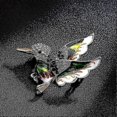 thumbnail image 4 of Vibrant Gemstone Hummingbird Brooch, Stylish Bird Pin for Women in Green 2025, 4 of 5