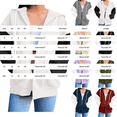 thumbnail image 2 of Certgust Zip Up Hoodie Women Oversized Zip Up Sweatshirt with Hood and Pockets Long Sleeve Casual Fall Jacket, 2 of 5