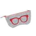thumbnail image 1 of Sac Boîte pour Lunettes Motif Feutre Fermeture Éclair Sac Fermeture Éclair Fermeture à Glissière pour Lunettes Feutre Pochette pour Lunettes Légère Portable Organisateur Protecteur pour Lunettes, 1 of 7