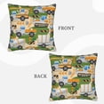 thumbnail image 3 of Bingfone Construction Machinery1 Linen Throw Pillow Covers Cushion Case Pocket Button Vintage Farmhouse Pillowcase For Sofa Couch Bed 18"X18", 3 of 9