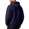 thumbnail image 4 of Boyscolos Men's Zip Up Hoodie Trendy Long Sleeve Slim Fit Sweatshirt Drawstring Gym Athletic Hooded Jacket with Pocket Navy L, 4 of 6