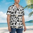 thumbnail image 5 of Daiia Cow Hawaiian Shirt for Men Gentle Cotton Regular Short Sleeve Casual-Large, 5 of 9