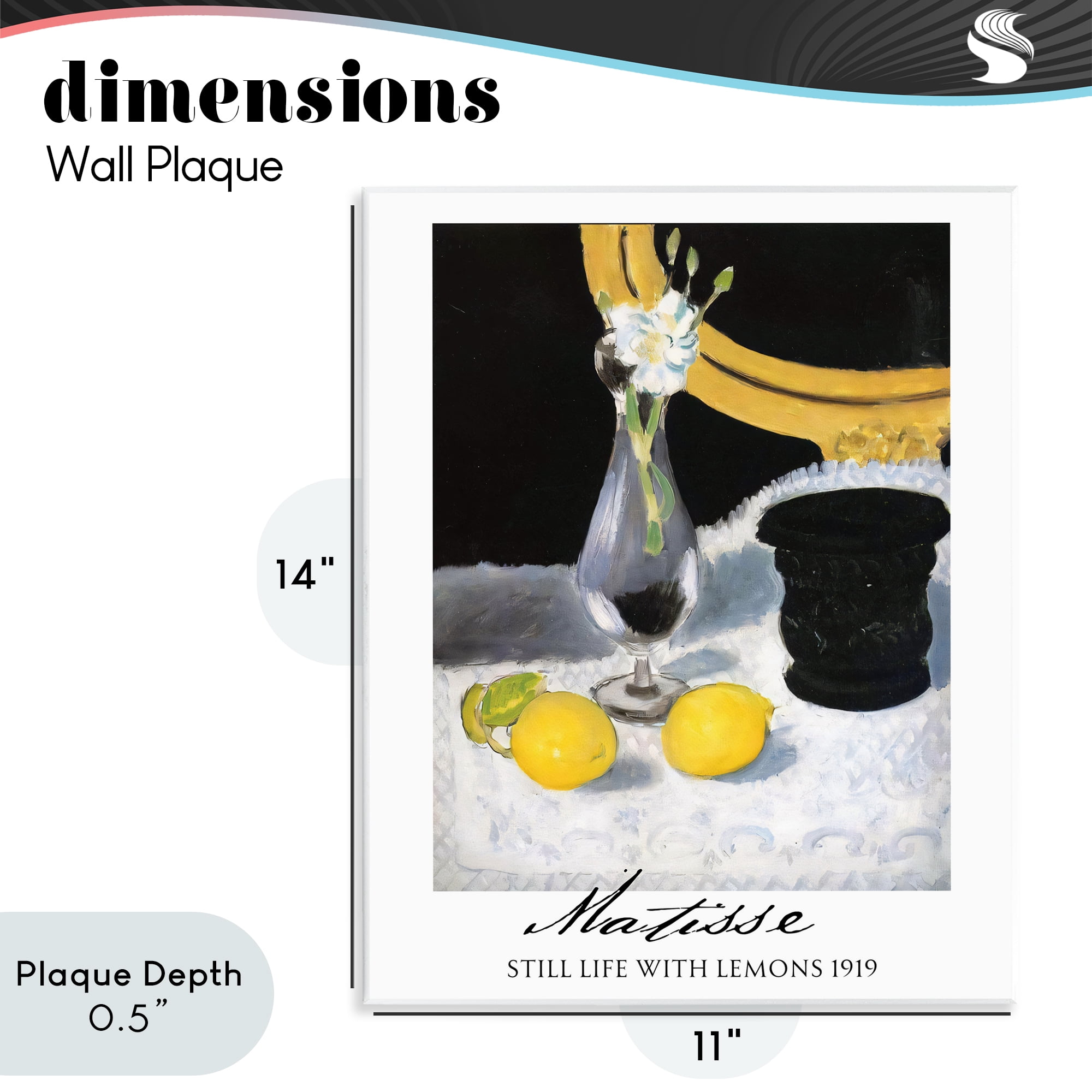 Stupell Industries Matisse Still Life Lemons Wall Plaque Art, design by Vintage Hustle