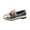 Gold#10086, variant on Girl's Dance Sandals Closed Toe Dance Training Slippers for Kids Adjustable Strap Solid Color Soft Soled Shoes