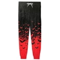 thumbnail image 6 of Hsovts Pajama Pants Men Funny Bat Graphic Ultra Lightweight Drawstring Stretch Pants 2026 New Fashion Comfy Relaxed Trousers with Pockets Red M, 6 of 7