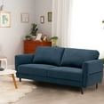 thumbnail image 5 of Gymax 72'' Fabric Sofa Couch Living Room Small Apartment Furniture w/ Wood Legs Navy, 5 of 10