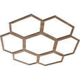 thumbnail image 2 of Ekena Millwork 26"OD x 9 1/8"ID x 3/8"T Florin Wood Fretwork Pierced Ceiling Medallion, Walnut, 2 of 3