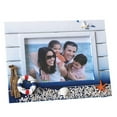 thumbnail image 1 of SHISUYAN Mediterranean Theme Photo Frame for Desk Decoration Blue Timber 1Pc, 1 of 8
