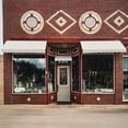 thumbnail image 4 of Awntech 7.38 Ft Dallas Retro Straight Slope Fixed Awning with Anodized Arms (88.5in x 18in x 36in), Oatmeal Tweed, 4 of 5