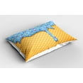 thumbnail image 2 of Ambesonne Ice Cream Pillow Sham 2 Pack, Waffle, 26"x20", Apricot, 2 of 3