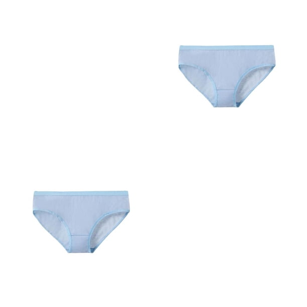 Guardurnaity Calzoncillos elásticos, suaves y acogedores, ropa interior elástica cómoda, bragas portátiles, calzoncillos cortos, accesorios Azul 2Conjunto