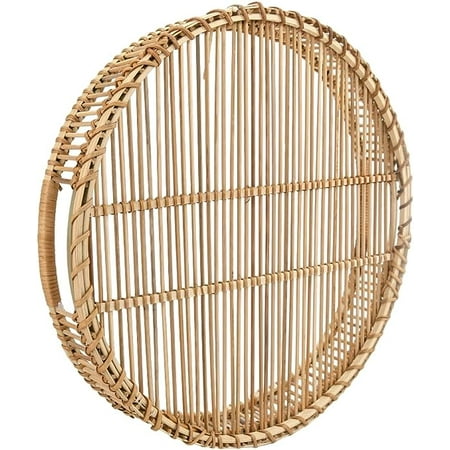 ShelterCast Round Bamboo Tray (Natural Brown(Large))