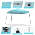 thumbnail image 6 of 10x10 Outdoor Canopy Pop up Canopy Tent Portable Instant Shelter Slant Leg Canopy Sky Blue, 6 of 7