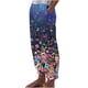 thumbnail image 2 of Ichuanyi Liquidación de mujeres Summer Casual Loose Bolsillo de bolsillo de bolsillo de moda transpirable Pantalones de impresión de bolsillo ICHUANYI WER2023082211687, 2 of 5