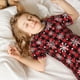thumbnail image 4 of Balery Buffalo Plaid Snowflakes Conjunto de Pijama Infantil de Manga Corta con Estampado – Ropa de Dormir de Algodón Suave-4X-Large, 4 of 5