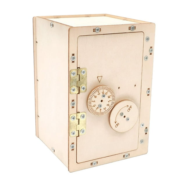 Rompecabezas De Madera DIY Para Ni?os, Material De Caja De Contrase?a Sin Montar Portátil Sunnimix Caso de contraseña de bricolaje