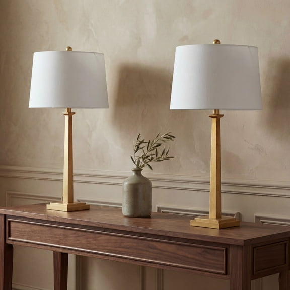SAFAVIEH Andino Modern 31.5 In. High Table Lamp, Gold, Set of 2