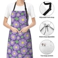 thumbnail image 6 of Picia Daisies Flowers Waterproof Apron for Unisex Adult - Adjustable Bib Apron with Pockets, Ideal for Cooking, Gardening, Painting, and Household Chores, 6 of 9