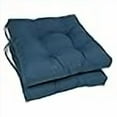 thumbnail image 3 of 16-inch Solid Twill Square Tufted Chair Cushions (Set of 2), 3 of 4