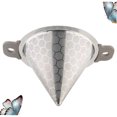 thumbnail image 4 of unbranded De Té De Acero Inoxidable Para Preparar Té Con Malla Fina Y Cono Plateado, 4 of 8
