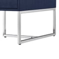 thumbnail image 6 of Nicole Miller Jaheim Faux Shagreen Coffee Table with 2 Drawers, Navy/Chrome, 6 of 8